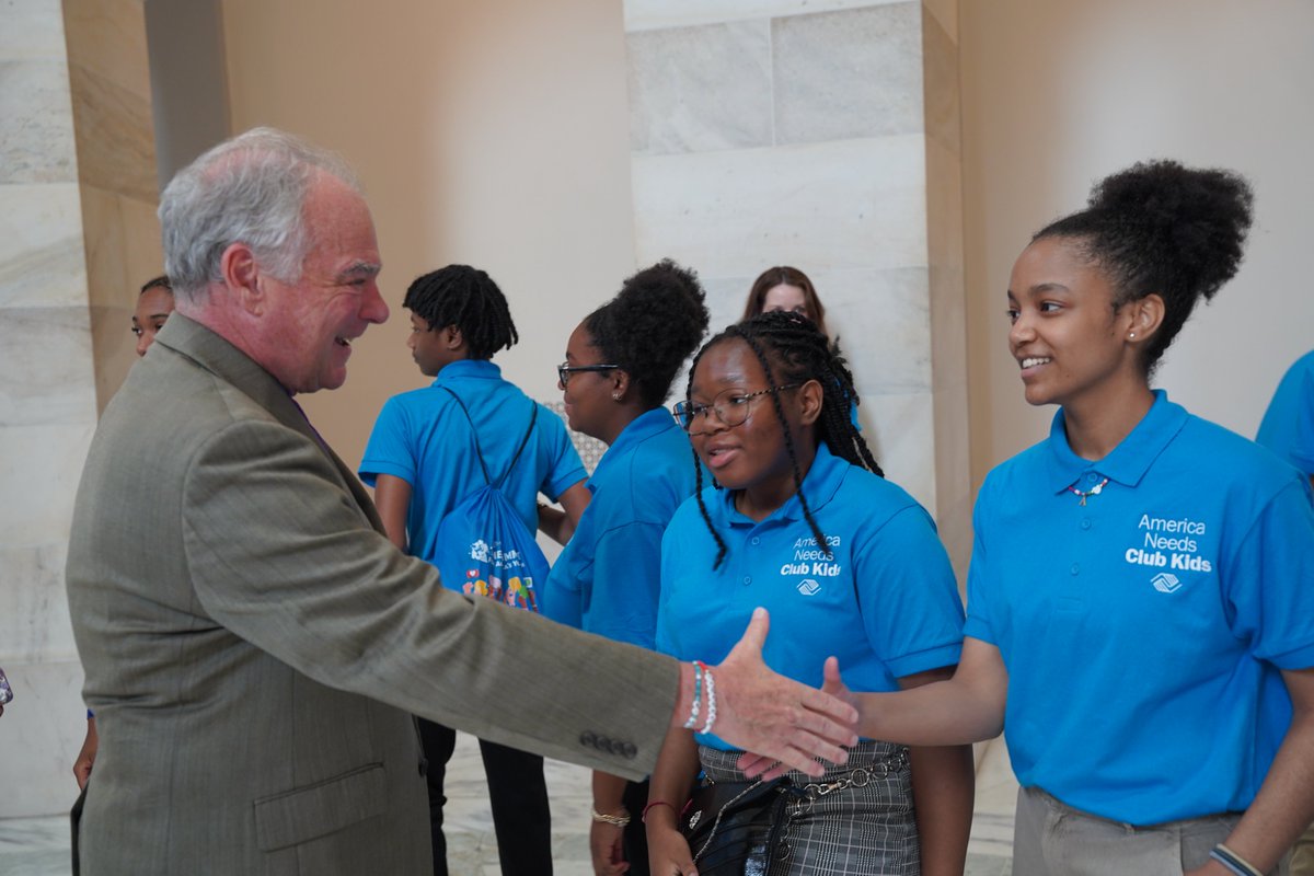 SenTimKaine's tweet image. This week, I met with the Boys & Girls Clubs of America to discuss how the Trump Administration withholding $108 million in education funding from VA threatens their ability to continue providing academic and career programs to young people. I'll keep pushing to restore funding.