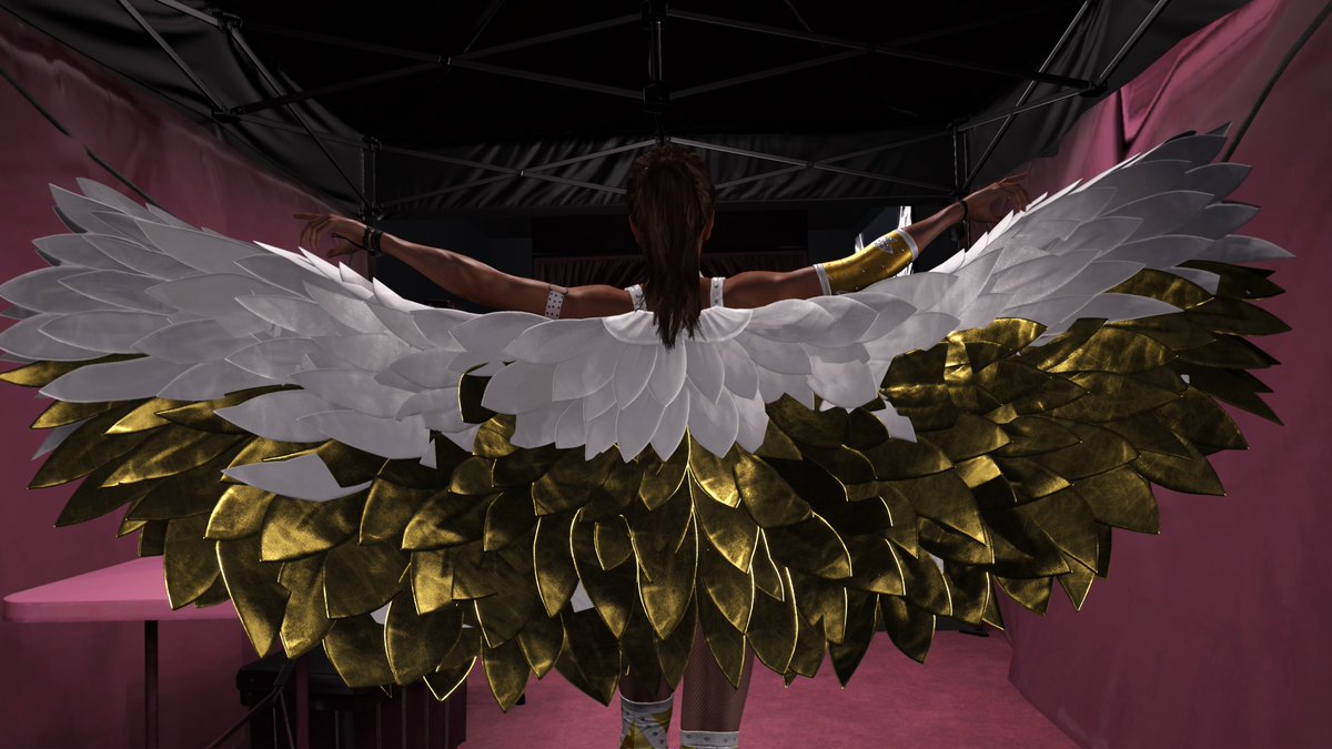 MadeInValhalla's tweet image. New wings thanks to @velcoochie !

#WWE2k25