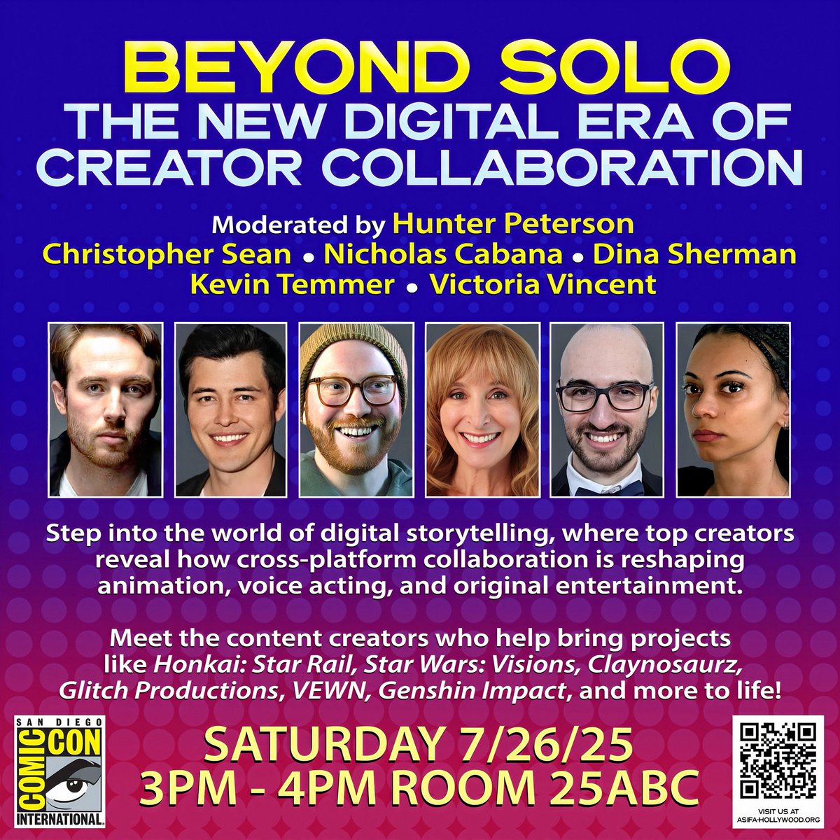 Dina Sherman, Voice Actor (@dinasherman) on Twitter photo SDCC people!
Join us for this great panel! Saturday 7/26 from 3 to 4 in room 25 ABC.
Followed by autographs and meet the creators in the sales pavilion at 4:30
#ContentCreators #VoiceActors #animation
<a href="/vewn/">Karl Killer Vewn</a> <a href="/KDousmanis52202/">TheAmazingDigitalCircus</a> <a href="/Claynosaurz/">Claynosaurz</a> <a href="/Ultraman/">Eewei Chen</a> <a href="/ChristopherSean/">Christopher Sean 🇺🇸 🇯🇵</a> SDCC people!
Join us for this great panel! Saturday 7/26 from 3 to 4 in room 25 ABC.
Followed by autographs and meet the creators in the sales pavilion at 4:30
#ContentCreators #VoiceActors #animation
<a href="/vewn/">Karl Killer Vewn</a> <a href="/KDousmanis52202/">TheAmazingDigitalCircus</a> <a href="/Claynosaurz/">Claynosaurz</a> <a href="/Ultraman/">Eewei Chen</a> <a href="/ChristopherSean/">Christopher Sean 🇺🇸 🇯🇵</a>