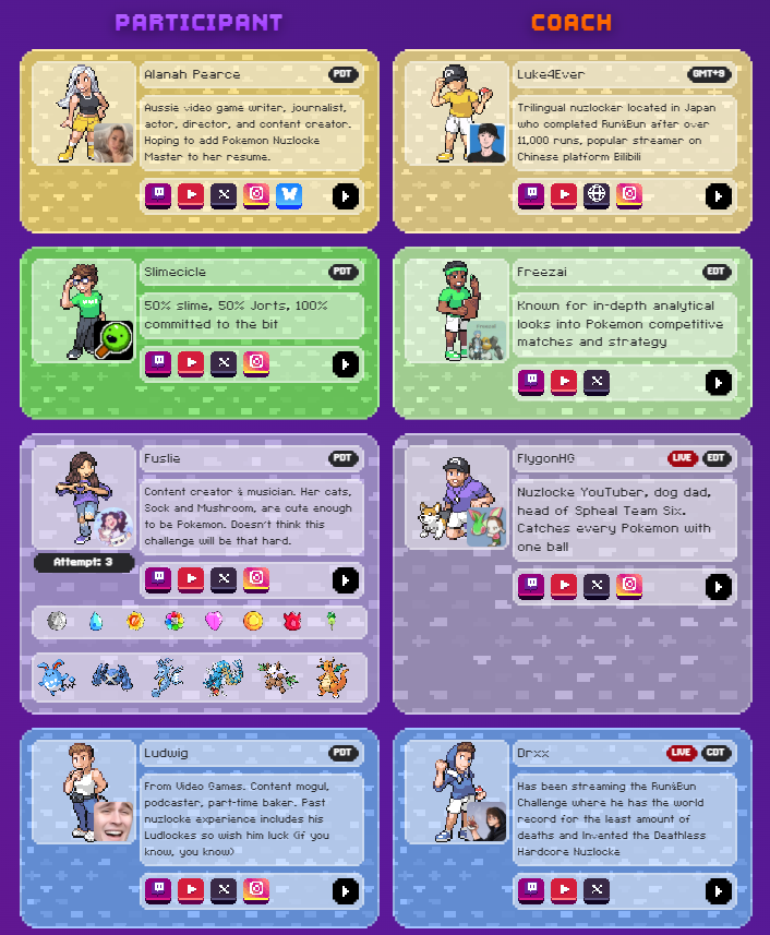 PointCrow's tweet image. you know next week is going to go hard for the nuzlocke invitational when 5 teams are still in the lab LMFAO