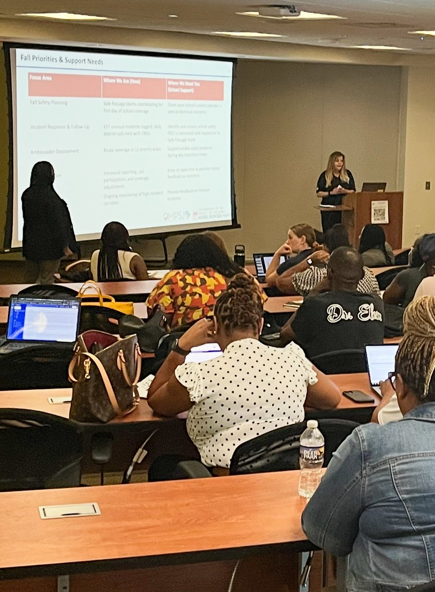 SafeDC's tweet image. Today, our DMPSJ team joined @DMEforDC for the Campus Safety Summit, where we facilitated a Safe Passage training with school leaders. We’re excited to welcome our students back in just a few weeks!