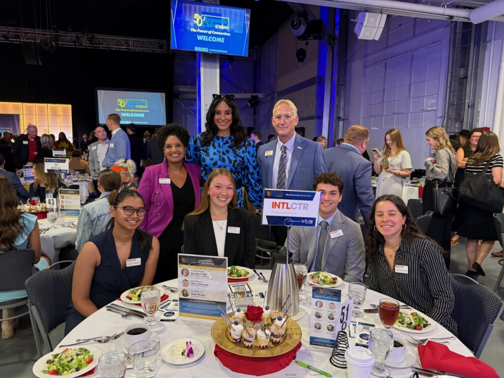 INTLCTR's tweet image. The International Center was honored to attend The Economic Club of Indiana's luncheon event, where @wnba Commissioner Cathy Engelbert was the keynote speaker.
#EconLunch #INTLCTR