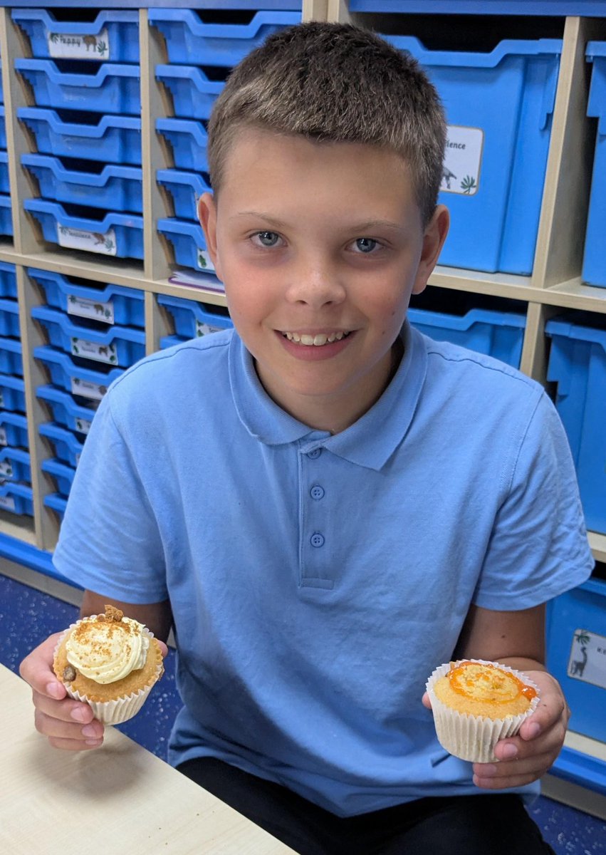 standrewscep's tweet image. Class 6a finished the final part of their baking maths project by decorating their cupcakes. 🌟