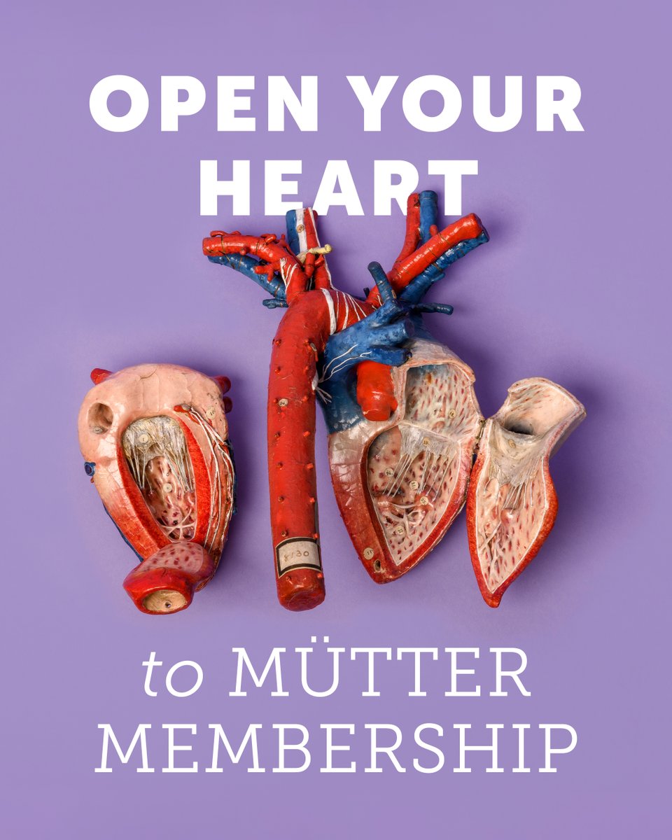 MutterMuseum's tweet image. Open your heart to the Mütter and become a Member today!
 
Museum membership plays a crucial role in enabling new acquisitions, ensuring contemporary exhibitions, and supporting our staff and educational programming.

loom.ly/3rmji40