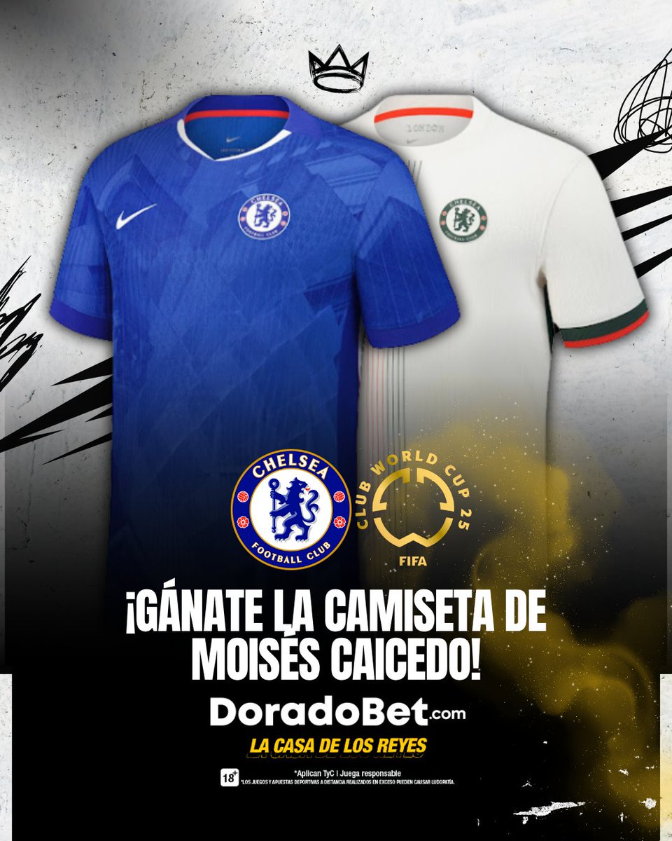 ¡HEY OFFSIDERS! 

Tenemos dos camisetas de Moisés Caicedo del Chelsea. Una azul y una blanca. ¿Qué tienes que hacer para entrar en el sorteo?

✅ Seguir a <a href="/DoradoBetEcu/">DoradoBet Ecuador</a> 
✅ Seguir a <a href="/MrOFFSIDER/">MrOFF</a> 
✅ Darle RT a este post

🚨 LAS SORTEAMOS EL LUNES 21:30