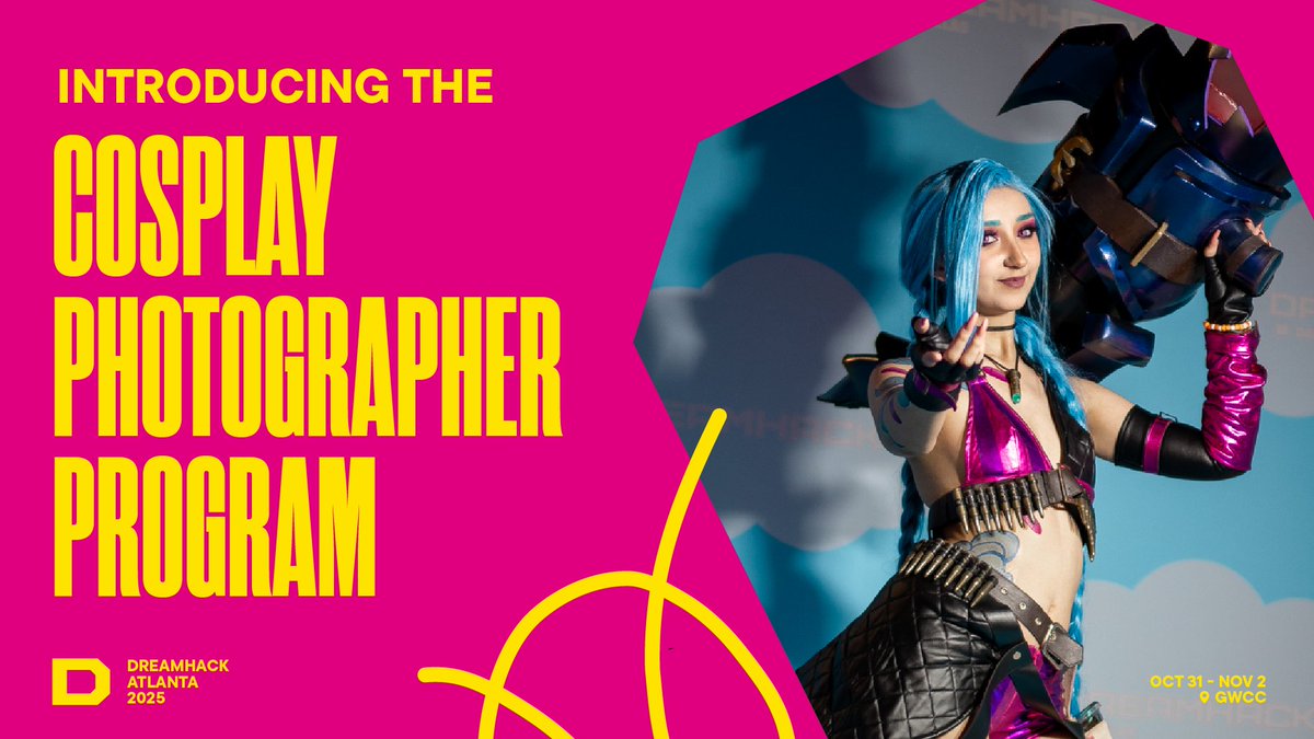 Calling all Photographers 📸

Join our Cosplay Photographer Program and help us celebrate our amazing Cosplayers at #DHAtlanta

Approved Photographers receive a free 3-Day Ticket and the opportunity to collaborate with other talented creators to bring their work to life through