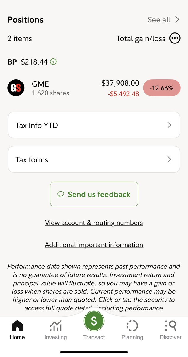 m74ft1's tweet image. $GME YOLO update
Looking forward to Monday so I can lower this cost basis!