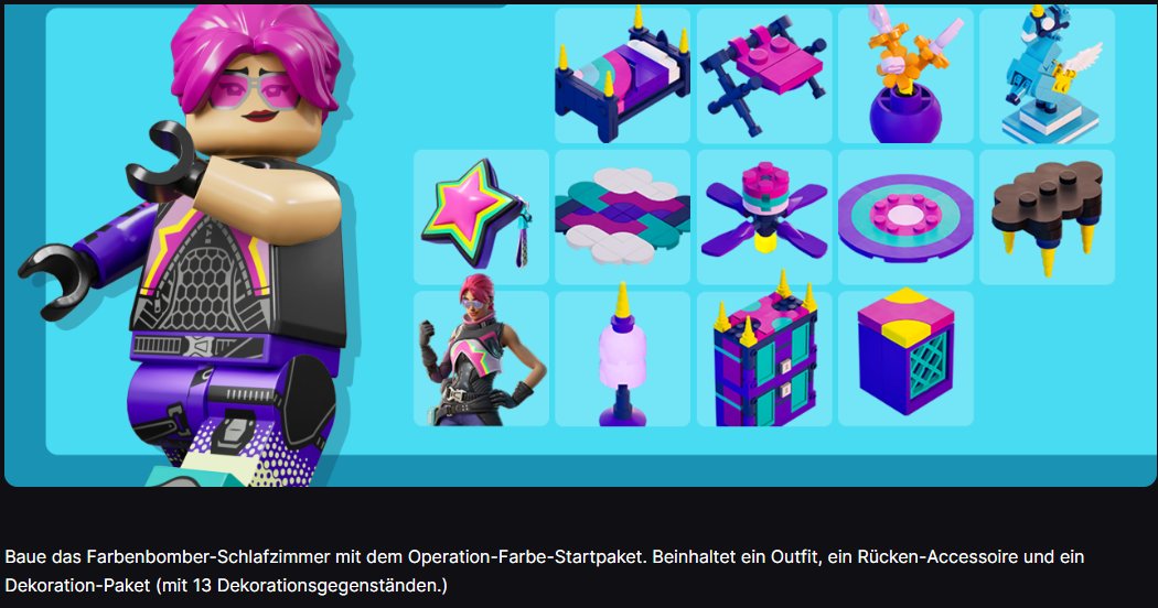 Irgendwelche Ladys hier, die Fortnite spielen und gerne das Operation-Farbe-Startpaket haben wollen?