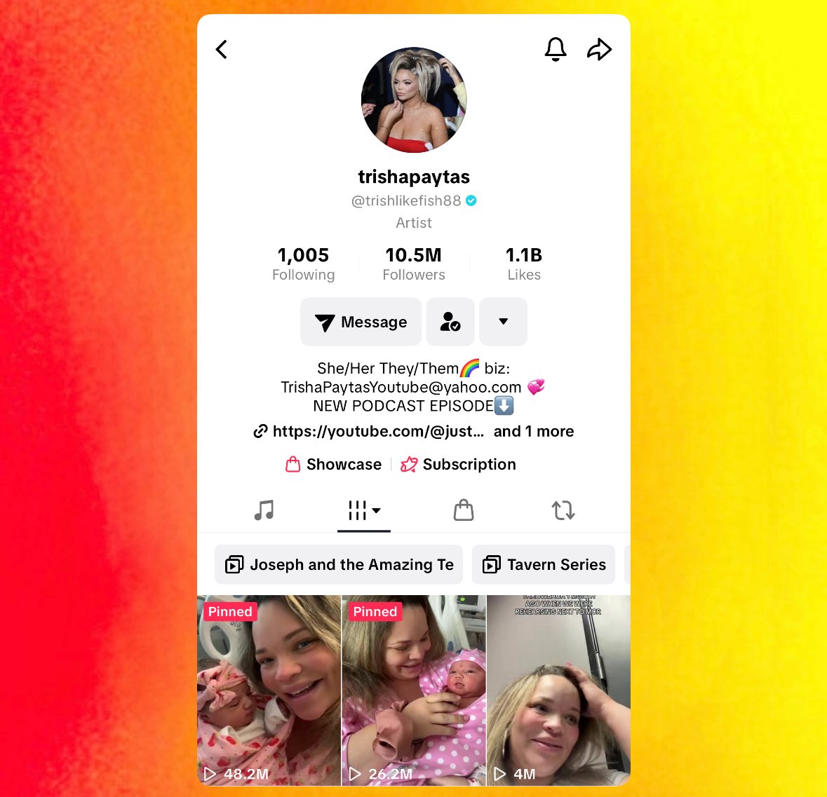TrishCrave's tweet image. Trisha Paytas Just Made Room on Her Pinned… Baby Reveal Any Minute Now 👀