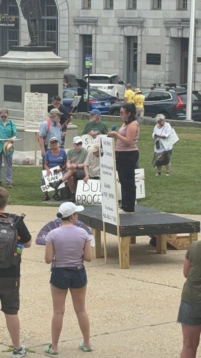 victoria4nh's tweet image. Another day another protest.
They are angry that we want only American citizens voting in our elections. They are also angry that we want ID’s in order to obtain absentee ballots.