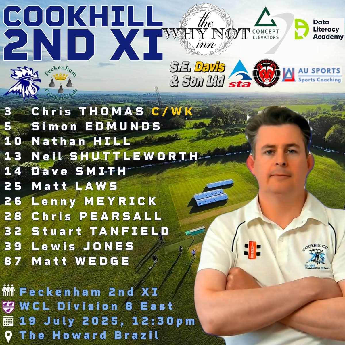 🐓🏏 SATURDAY TEAM NEWS🏏🐓

1️⃣s: 🚗 at <a href="/RushwickCC/">Rushwick CC</a> 2nd XI
2️⃣s: 🏠 v <a href="/FeckenhamCC/">Feckenham CC</a> 2nd XI

🕛 Both games start at 12:30pm

Go well everyone, bring home some big points! 🏆

Thanks to our primary sponsors The Why Not Inn 🫶🤝