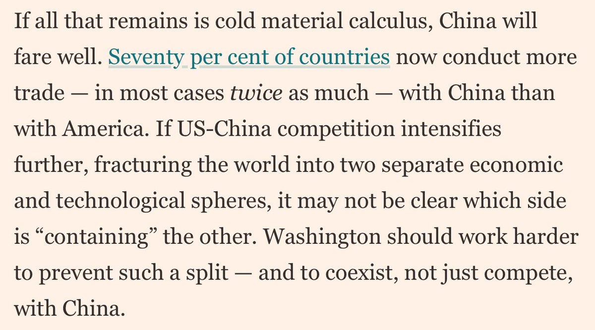 kyleichan's tweet image. Powerful op-ed today in the Financial Times by @stephenwertheim
“A New Cold War with China Won’t Help the US” on.ft.com/40kXw4n