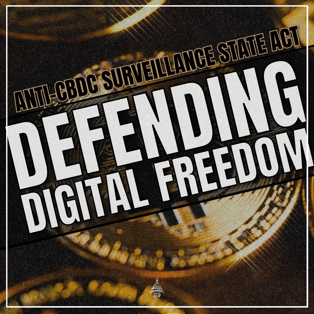 RepTonyWied's tweet image. Today, I voted to pass the Anti-CBDC Surveillance State Act to prevent the creation of a government-run digital dollar.
This would be a direct threat to economic freedom and financial privacy.
House GOP will never allow that kind of federal overreach.
