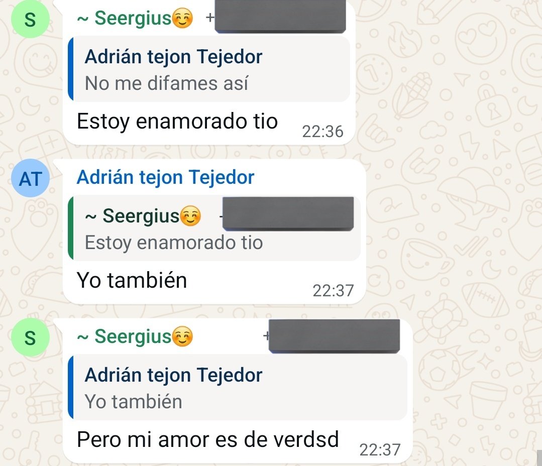 Algo hay entre sergius y Adrián tejedor.