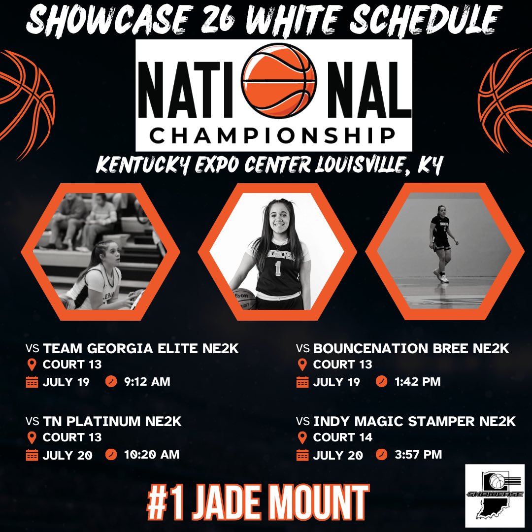 Jade Mount (@jademount4440) on Twitter photo This is my last AAU tournament ever itβs crazy how time goes so fast . BUT I CANT WAIT TO FINISH OUT STRONG AND GET READY FOR SEASON!!ππππͺπͺπ₯π₯<a href="/Showcase_Sienne/">Showcase 2026 White</a> <a href="/ShowcaseMediaCo/">Indiana Showcase Girls Basketball</a> #ballislife This is my last AAU tournament ever itβs crazy how time goes so fast . BUT I CANT WAIT TO FINISH OUT STRONG AND GET READY FOR SEASON!!ππππͺπͺπ₯π₯<a href="/Showcase_Sienne/">Showcase 2026 White</a> <a href="/ShowcaseMediaCo/">Indiana Showcase Girls Basketball</a> #ballislife