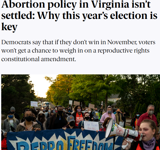 runforsomething's tweet image. State lawmakers elected this year in VA will determine whether voters have the chance to weigh in on abortion rights.
These important seats unlock the power to protect reproductive freedom.
Join RFS endorsed candidates fighting on the ground + runforwhat.net