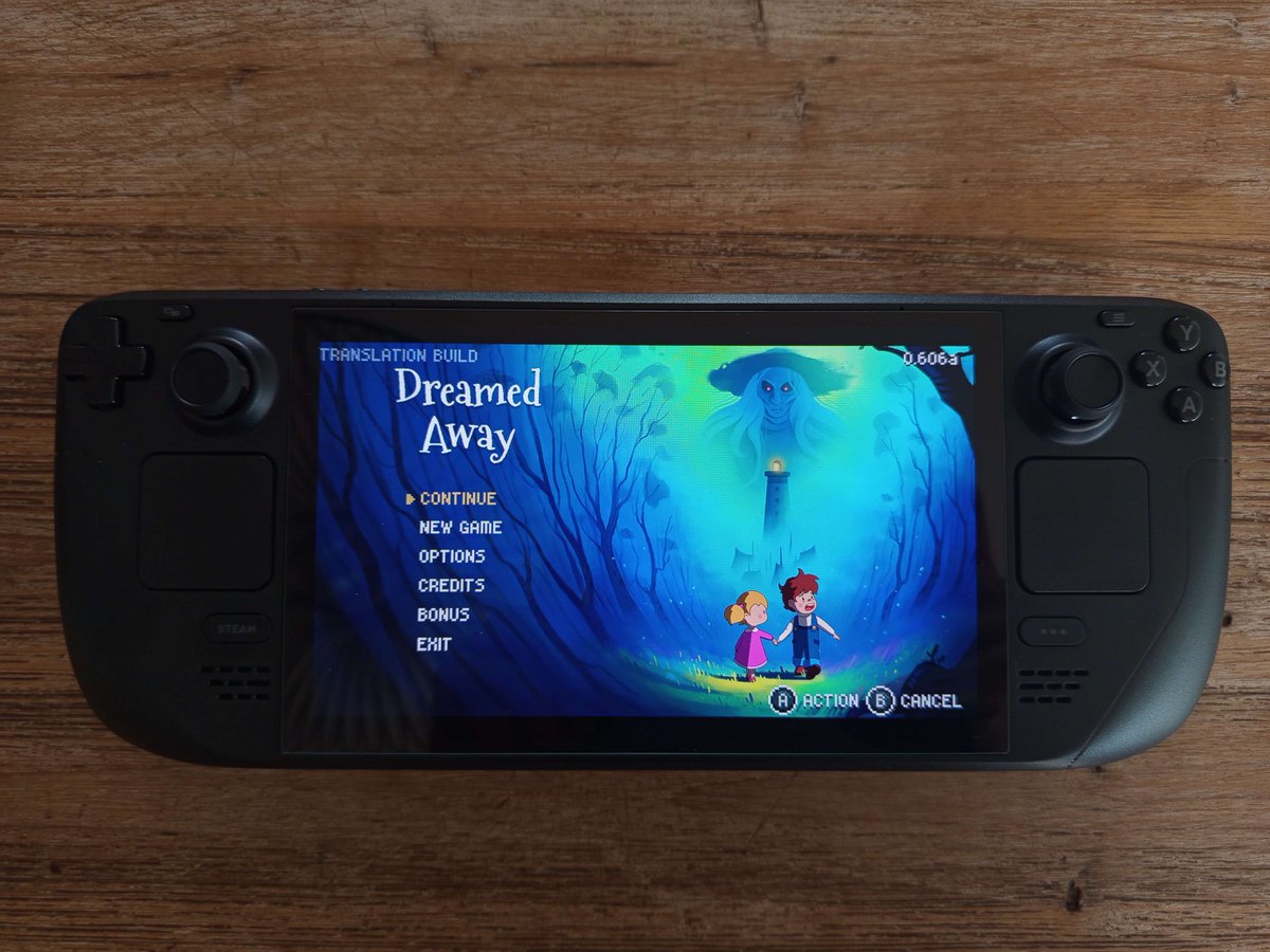 DreamedAwayRPG's tweet image. Received my birthday present today 🎁
#SteamDeck #indiegame #pixelart #godotengine