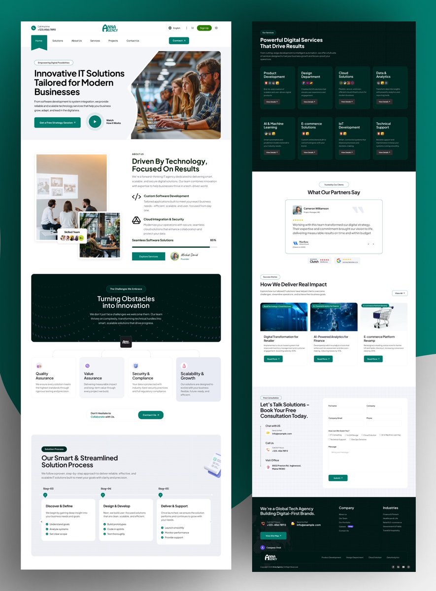 chris_visuals55's tweet image. IT Agency Website✨