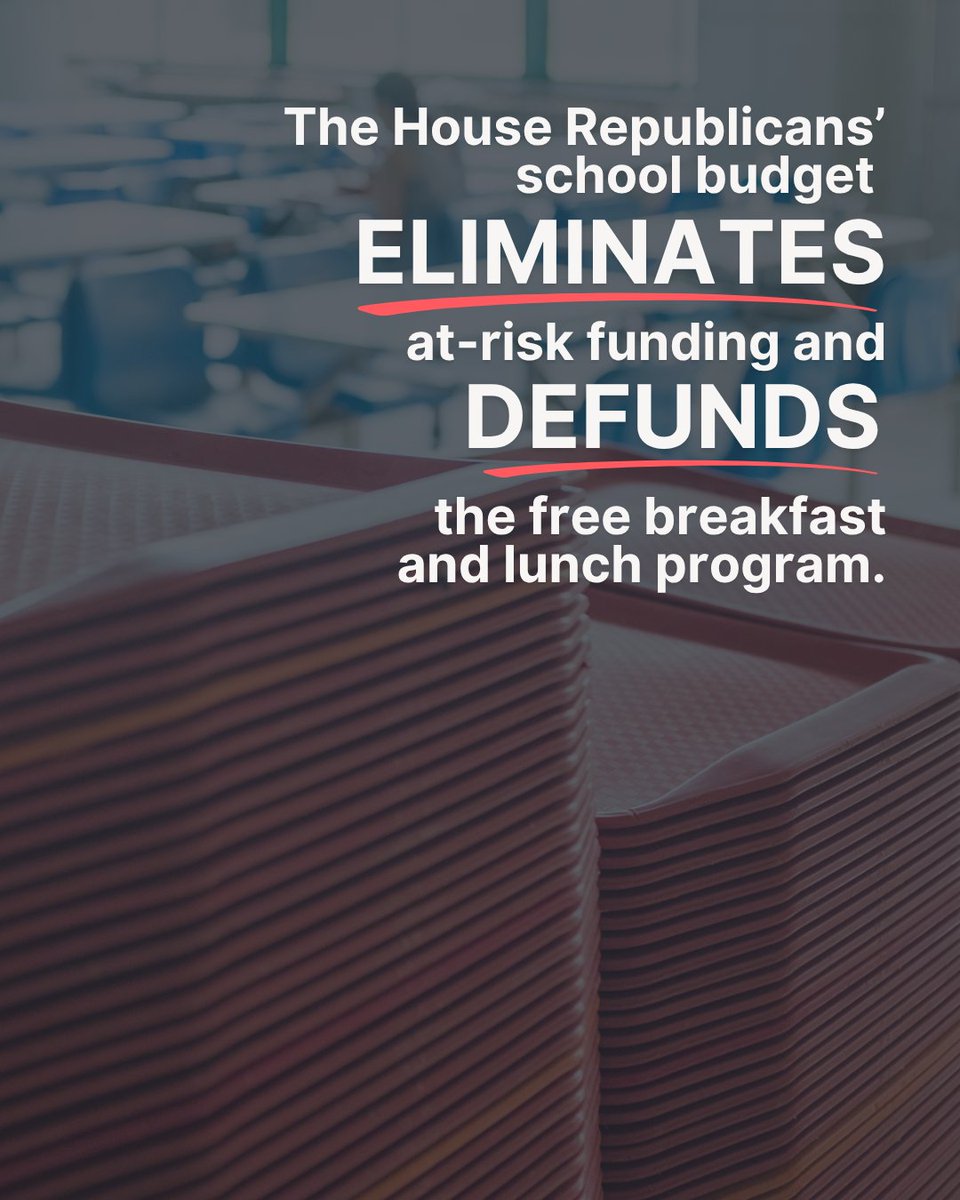 MISenDems's tweet image. We're ready to negotiate a school budget that puts students, teachers, and parents first, but we refuse to accept a raw deal that threatens at-risk funding and critical programs like free breakfast and lunch.