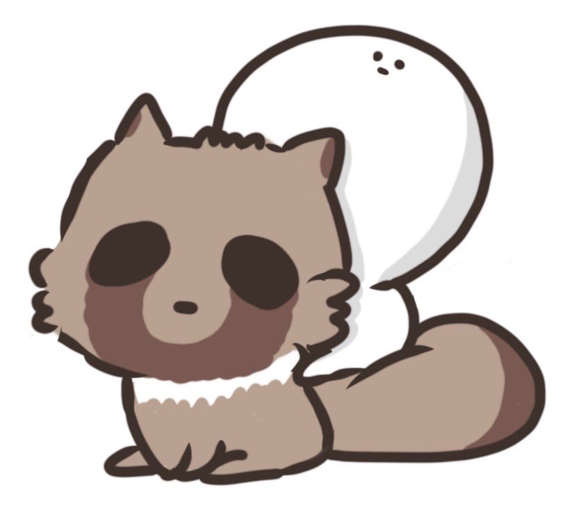 おはよう〜🌿
今日はね、たぬきさんにのっておでかけしてるよ。
ころころ、ぽてぽて…どこまでいけるかな？
スピードはゆっくりだけど、景色がちゃんと見えるんだ。
急がない朝も、たまにはいいよね。
のんびり、いこうね☁️