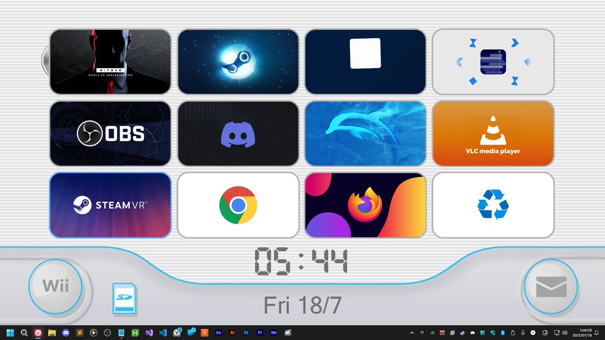 Enderman_desu's tweet image. 流行りのWii壁紙をWindowsに投入