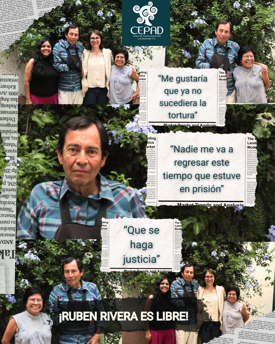 CEPAD_AC's tweet image. ⛓️💥 ¡Rubén Rivera Torres es libre!
✊🏽 Luego de pasar 14 años y 9 meses en prisión de manera injusta por un delito que no cometió, fue puesto en libertad el pasado jueves 10 de julio.
⚖️ La resolución emitida por el @supremotribjal resulta trascendental frente a la…