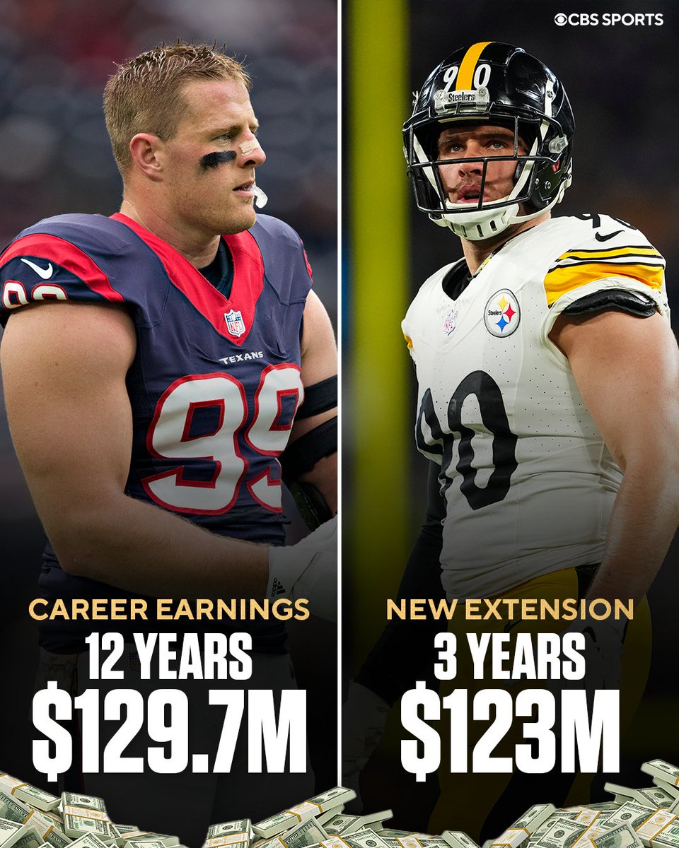 NFLonCBS's tweet image. Sometimes being the younger brother pays off 😅
@JJWatt @_TJWatt