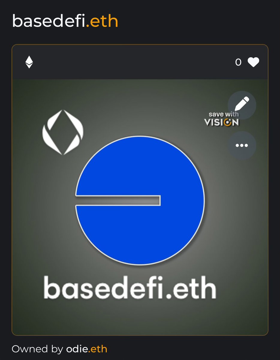 jaestips_eth's tweet photo. Base is redefining how we use blockchain.
No matter what, it needs ens to make it human.
That includes defi.
This is your time…
BaseDeFi
#basedefi #base https://t.co/c3aLfmBPO9