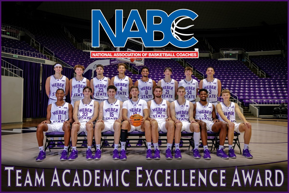 WeberStateMBB's tweet image. The 2024-25 Wildcats have earned the NABC Team Academic Excellence Award, and six Wildcats were named to the NABC Honors Court!
Great, Great, Great work Wildcats!
📰 - bit.ly/WildcatBasketb…
#WeberStateGreat