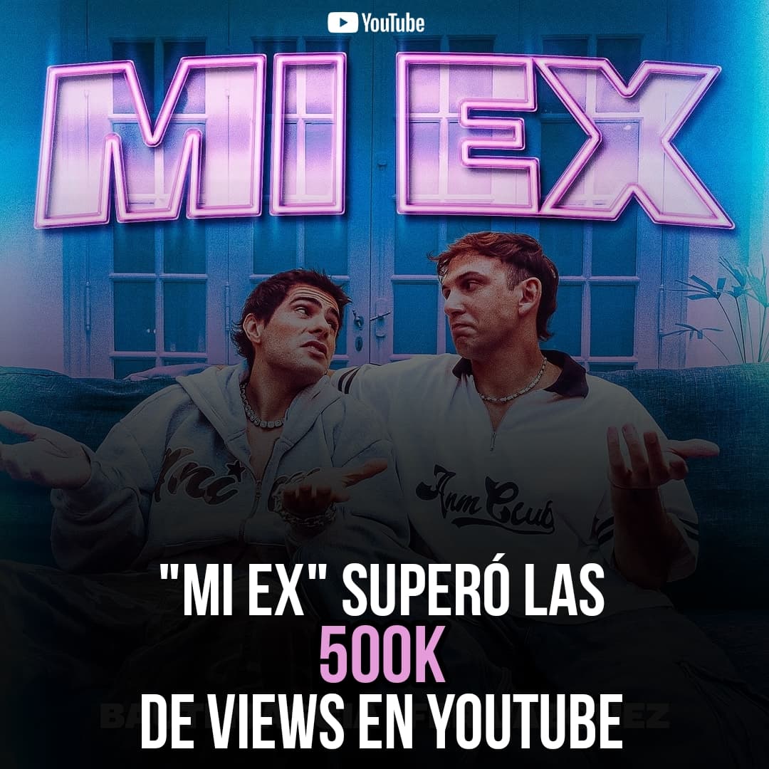 📢 | "Mi Ex" llego a las 500K de visualizaciones en Youtube

Sigan reproduciendola acá:
 
🔗youtu.be/kuWe_gvFbmo?si…