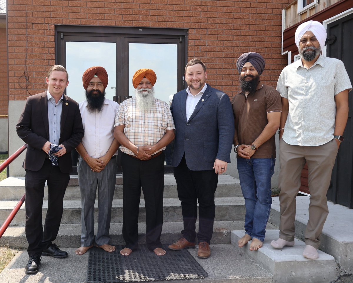 While in Belleville, I joined MPP <a href="/tylerallsoppPC/">Tyler Allsopp</a> for a visit to Gurdwara Guru Nanak Darbar, where we saw their deep commitment to seva, offering langar and supporting the local food bank. 

The Gurdwara remains a welcoming space for Belleville’s Sikh community to celebrate their