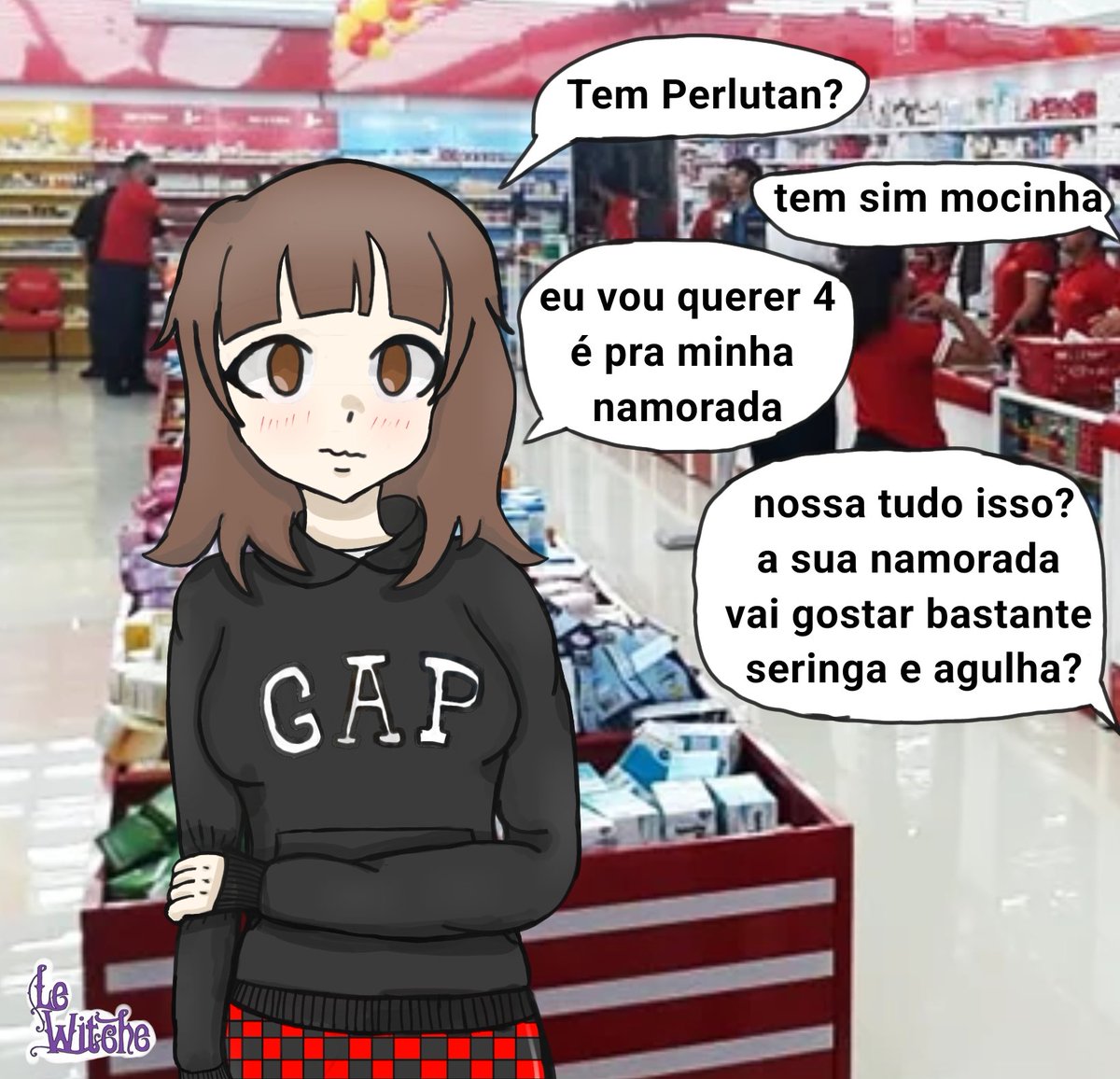 Vou postar alguns dos desenhos de boymoder que eu fiz ao longo desse tempo
Começando com a boymoder indo na farmácia