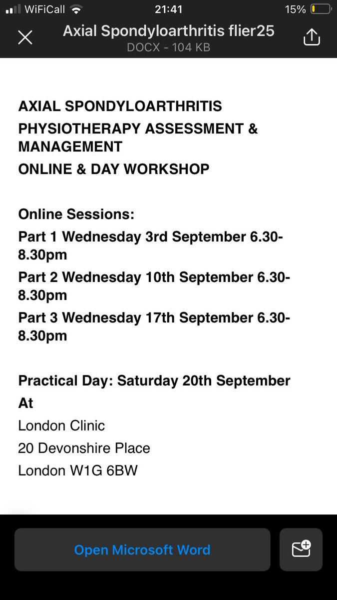 AStretch_Physio's tweet image. Fancy a fantastic course covering ALL aspects of #physio care of patients with #axialSpA well look no further!
A blend of online Pathophysiology &amp;amp; Assessment &amp;amp; in person in London- Hydrotherapy &amp;amp; Gym exercise 
£150! 

Contact: Heather Harrison harrison49york@aol.com