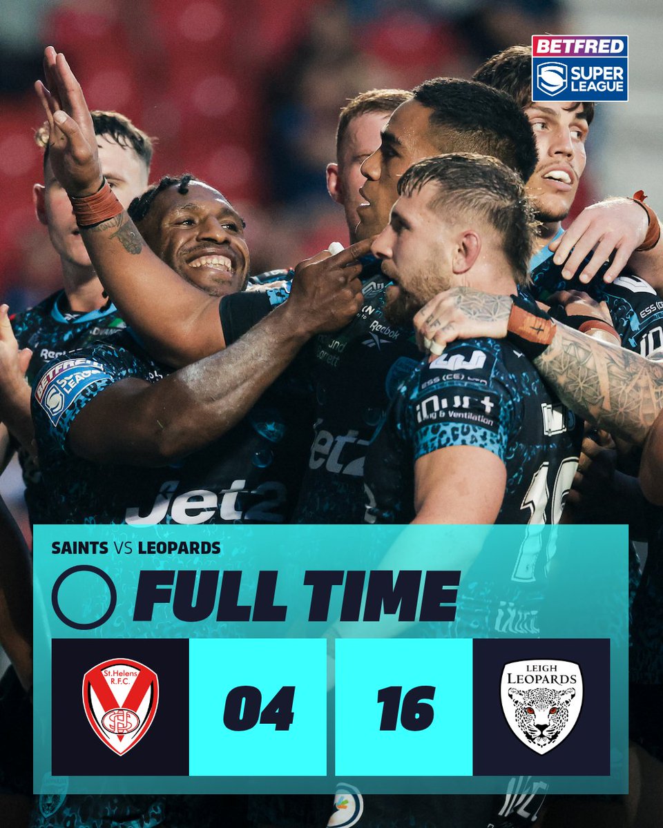 For the first time since 1982, <a href="/LeighLeopardsRL/">Leigh Leopards</a> have triumphed in St Helens, against <a href="/Saints1890/">St.Helens R.F.C.</a>!  🐆

#SuperLeague