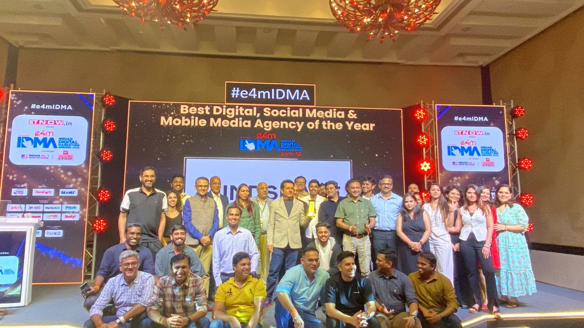 e4m Live (@e4mevents) on Twitter photo Applauding the visionaries setting new standards in digital media innovation! Congrats to the outstanding winner at #e4mIDMA 2025! ๐
Category: Best Digital, Social Media & Mobile Media Agency of the Year
Winner: <a href="/Mindshare_In/">Mindshare India</a>
#digitalawards Applauding the visionaries setting new standards in digital media innovation! Congrats to the outstanding winner at #e4mIDMA 2025! ๐
Category: Best Digital, Social Media & Mobile Media Agency of the Year
Winner: <a href="/Mindshare_In/">Mindshare India</a>
#digitalawards