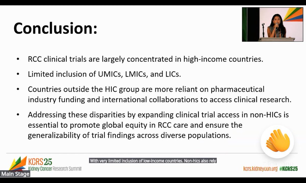 Cristiane D Bergerot (@crisbergerot) on Twitter photo Wonderful presentation by <a href="/ruchia_upenn/">Ruchi Agarwal</a> highlighting global disparities in clinical trial availability for RCC. A crucial reminder of the inequities that persist and the urgent need for more inclusive research efforts. #KCRS25 Wonderful presentation by <a href="/ruchia_upenn/">Ruchi Agarwal</a> highlighting global disparities in clinical trial availability for RCC. A crucial reminder of the inequities that persist and the urgent need for more inclusive research efforts. #KCRS25