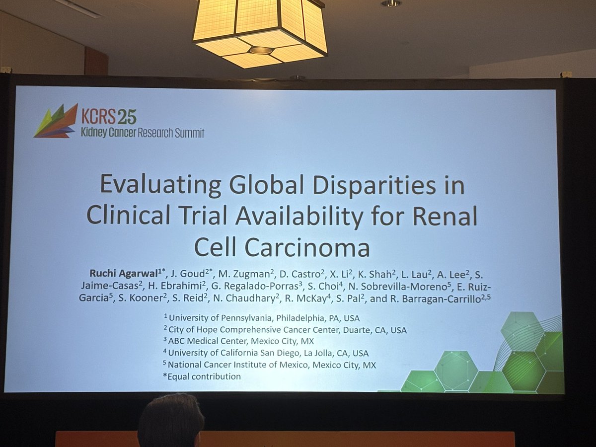 Zeynep Irem Ozay, MD (@ziremozay) on Twitter photo 🌟 Terrific presentation by <a href="/ruchia_upenn/">Ruchi Agarwal</a> at #KCRS25!
Highlighted global disparities in clinical trial availability for RCC #kidneycancer👇
<a href="/OncoAlert/">OncoAlert</a> <a href="/kidneycan/">KidneyCAN</a> <a href="/urotoday/">UroToday.com</a> 🌟 Terrific presentation by <a href="/ruchia_upenn/">Ruchi Agarwal</a> at #KCRS25!
Highlighted global disparities in clinical trial availability for RCC #kidneycancer👇
<a href="/OncoAlert/">OncoAlert</a> <a href="/kidneycan/">KidneyCAN</a> <a href="/urotoday/">UroToday.com</a>