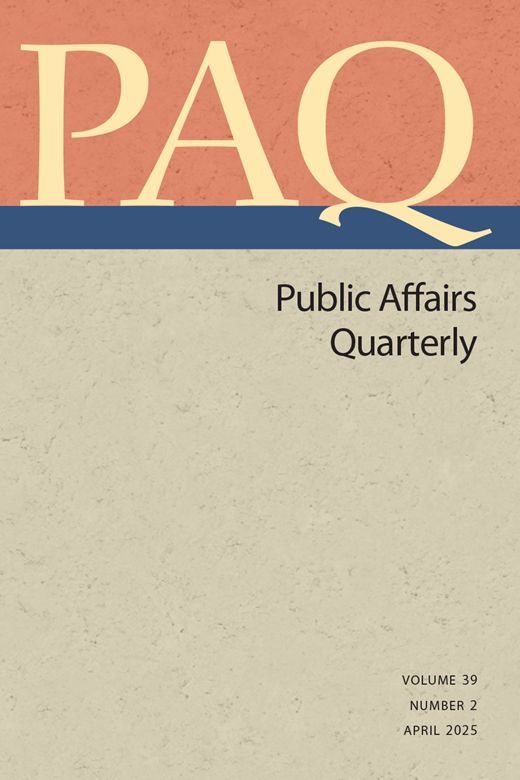 IllinoisPress's tweet image. Announcing Public Affairs Quarterly Vol. 39, No. 2! Featuring work by @DanDemetriou (@UMNMorris), @BenjaminHale3 (@CUBoulder), @CWSurprenant (@UofNO), @jahelqueralt (@UPFBarcelona), and @jasonleebyas (@UMPhilosophy). scholarlypublishingcollective.org/uip/paq/issue/…