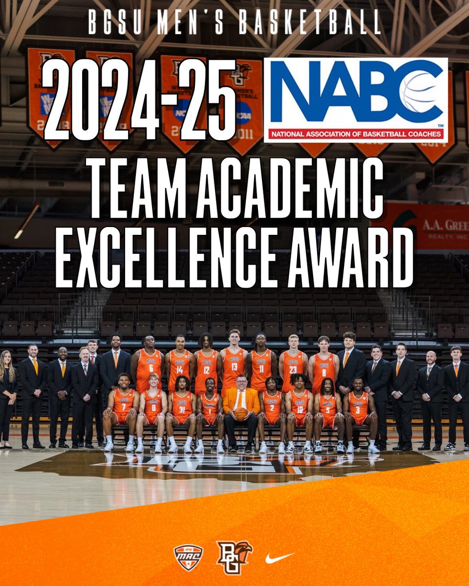 BGSUMBB's tweet image. We are honored and humbled to have once again been acknowledged by the @NABC1927 for our team’s academic excellence!
A special shout out to the 6 falcons who were named to the Honors Court List!
#AyZiggy #FlyAroundandFindOut
#TheFalconWay #FalconFamily
#AlwaysBG🟠🟤