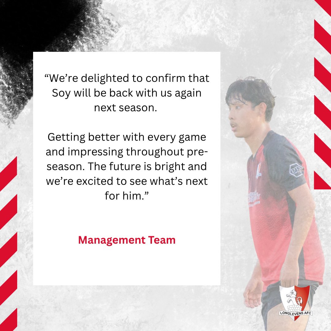 longlevensafc's tweet photo. SOYAM STAYS

Young midfielder Soyam Sherchan stays for the 25/26 season✍🏼

All the management team are delighted that Soy has signed on for the upcoming season

#UpTheLevens https://t.co/TkPN1mEAld
