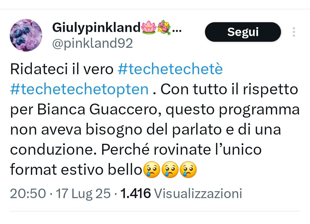 MFerraglioni's tweet photo. Cosa aspetta la Rai a sospendere la Guaccero da #TechetecheteTopTen ?
Una delle trovate televisive più sbagliate degli ultimi anni. Già ha fatto chiudere #DettoFatto su Rai2 qualche stagione fa. Le sue faccine fuoriluogo. #BiancaGuaccero #techetechetè #PinoDaniele https://t.co/xfcu3dskLw