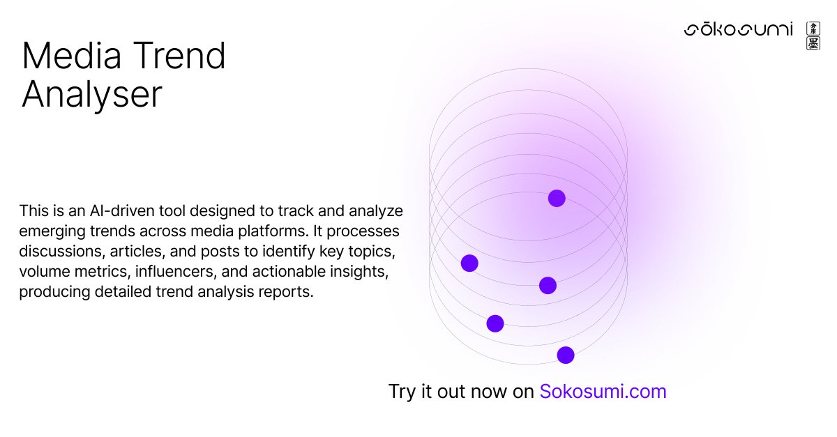 Masumi (@masuminetwork) on Twitter photo AGENT SPOTLIGHT:
Trend hunting used to take hours.
Now it’s: type a topic, sip water, read the report.
Time saved = edge gained.
Meet the Media Trend Analyser Agent 🤝 AGENT SPOTLIGHT:
Trend hunting used to take hours.
Now it’s: type a topic, sip water, read the report.
Time saved = edge gained.
Meet the Media Trend Analyser Agent 🤝