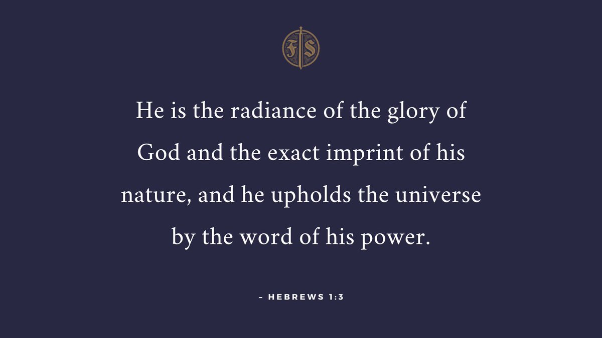 FoundersSem's tweet image. He is the radiance of the glory of God and the exact imprint of his nature, and he upholds the universe by the word of his power. – Hebrews 1:3
foundersseminary.org