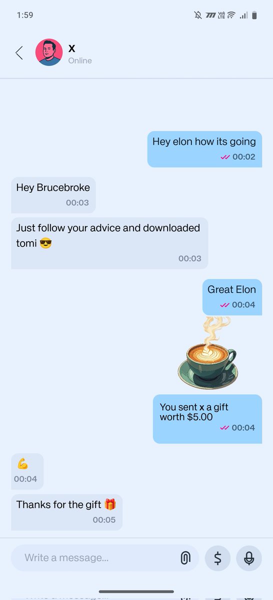 diva_web3's tweet photo. Wallet ✅
Chat ✅
GIFs ✅
Subscriptions ✅
All in ONE app. Powered by @tomipioneers 💥
Web3 just got an upgrade -
no more switching between 5 apps.
$TOMI brings everything together. Clean. Private. Powerful.
#Tomi #Web3Revolution #TomiNet $TOMI https://t.co/Vz3tXeSySr