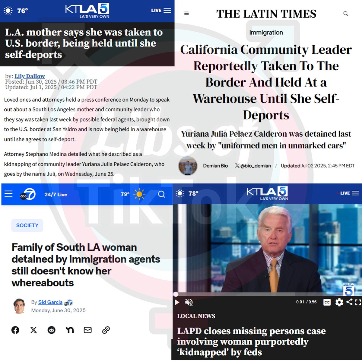 MEDIA HOAX EXPOSED

The media claimed that an LA woman was shoved into an unmarked car by ICE, taken to a building, and starved.

Turns out she STAGED the entire thing and is now being charged with multiple crimes.

The media ran this completely fake story. All they do is lie.