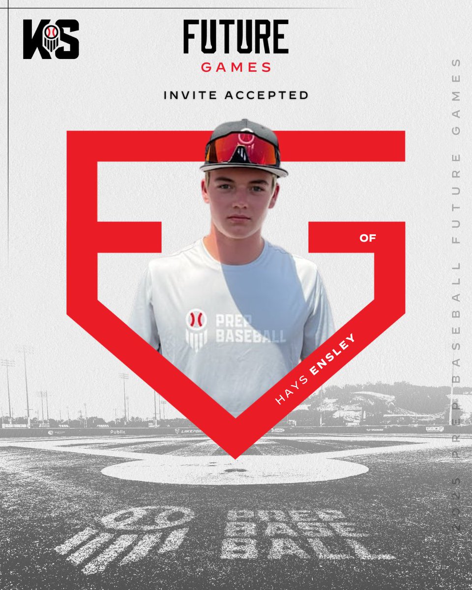 𝗜𝗡𝗩𝗜𝗧𝗘 𝗔𝗖𝗖𝗘𝗣𝗧𝗘𝗗 ✅

OF Hays Ensley (Mulvane) is locked to represent Team Kansas at the 2025 <a href="/prepbaseball/">Prep Baseball</a> Future Games! #PBFG25

👤: loom.ly/aF7Jn6Q // <a href="/HaysEnsley/">Hays Ensley</a>