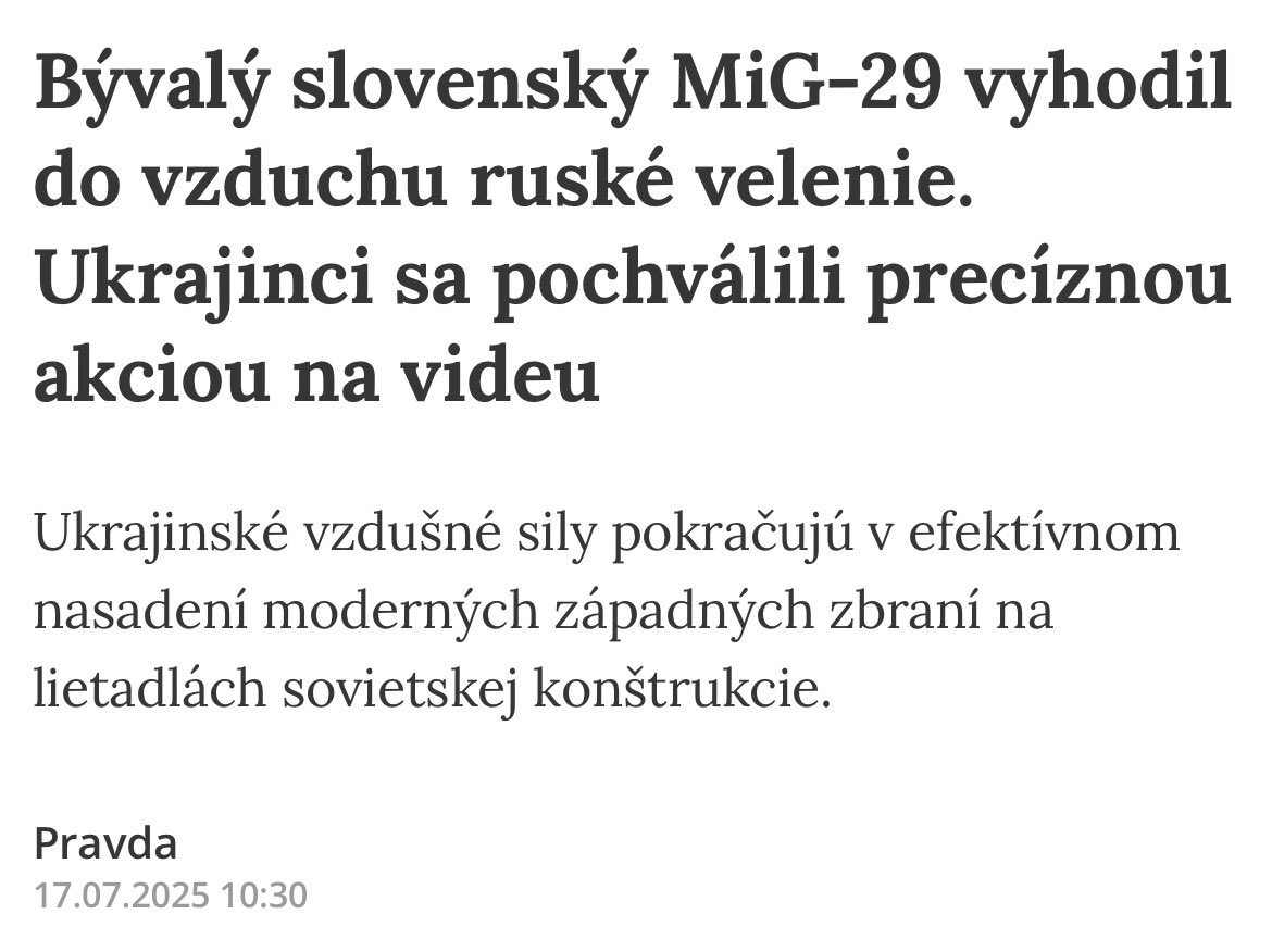Kurvy ruské, do piče s vami, v pekle je miesta dosť: Bývalý slovenský MiG-29 zničil Rusom veliteľské centrum dronov navádzanými bombami GBU-39.