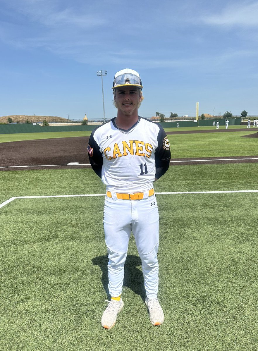 ✭Five Tool Texas✭ (@fivetooltexas) on Twitter photo #FiveToolWS F: <a href="/TheCanesSW_NTX/">Canes Southwest - NTX</a> Broadway 7, Tulsa Sandlot 16U Gunter 2
PoG: Michael D'Ambrosia 5 IP, 5K, 4H, 2 ER
Hitter: <a href="/LucasYates2027/">Lucas Yates</a> 2-2, 2B, 2 RBI, R #FiveToolWS F: <a href="/TheCanesSW_NTX/">Canes Southwest - NTX</a> Broadway 7, Tulsa Sandlot 16U Gunter 2
PoG: Michael D'Ambrosia 5 IP, 5K, 4H, 2 ER
Hitter: <a href="/LucasYates2027/">Lucas Yates</a> 2-2, 2B, 2 RBI, R