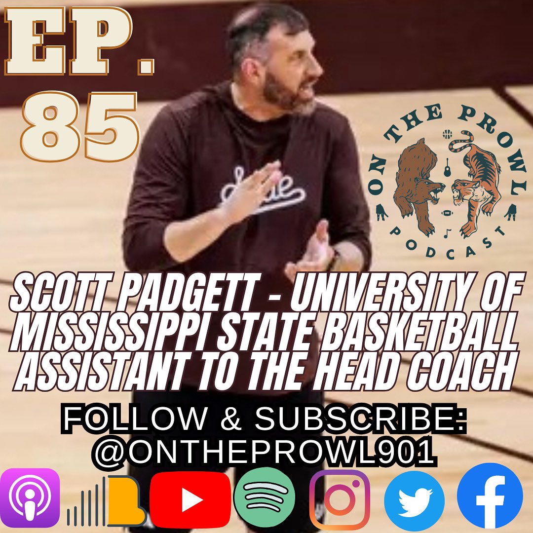 Episode 85 “Interview with Mississippi State Assistant Scott Padgett”  is out now on ALL PLATFORMS. Episode link is in our bio or search “ On the Prowl podcast “ on Apple Podcast + Spotify and various others!

#jointheprowl #sechoops #HailState #Mississippistate #Starkville