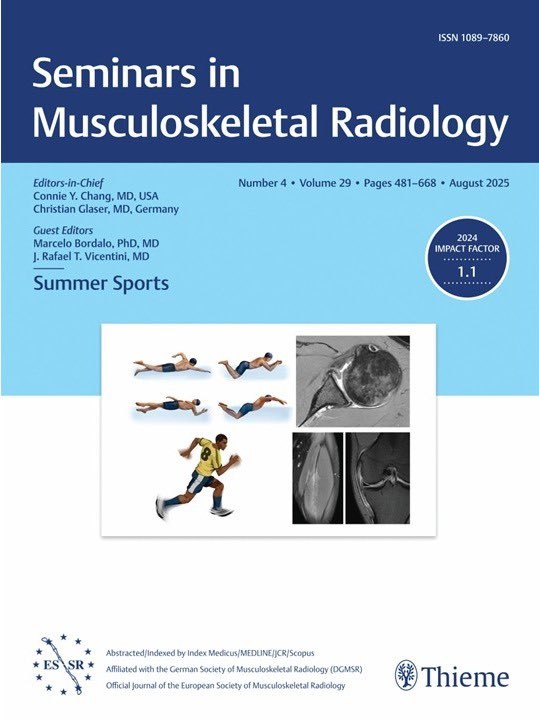 atultanejamd's tweet image. 🔥 Hot off the press! New Seminars in MSK issue is all about Summer Sports. Me and @MarceloBordalo co-authored a review on Track & Field Injuries — packed with practical tips for MSK/sports radiologists. Check it out at thieme-connect.com/products/ejour…
#SportsImaging #MSK #Radiology
